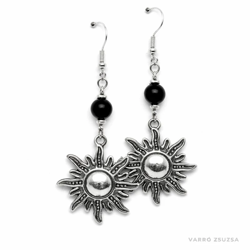 Onix ásvány fülbevaló