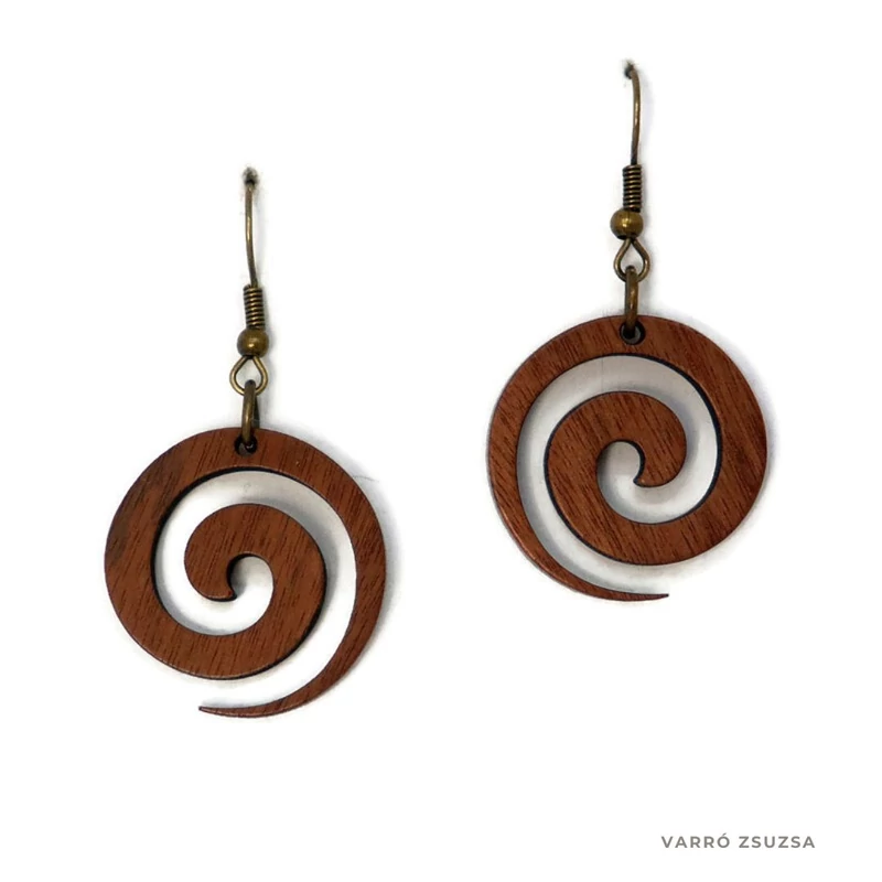 Fa fülbevaló – spirál