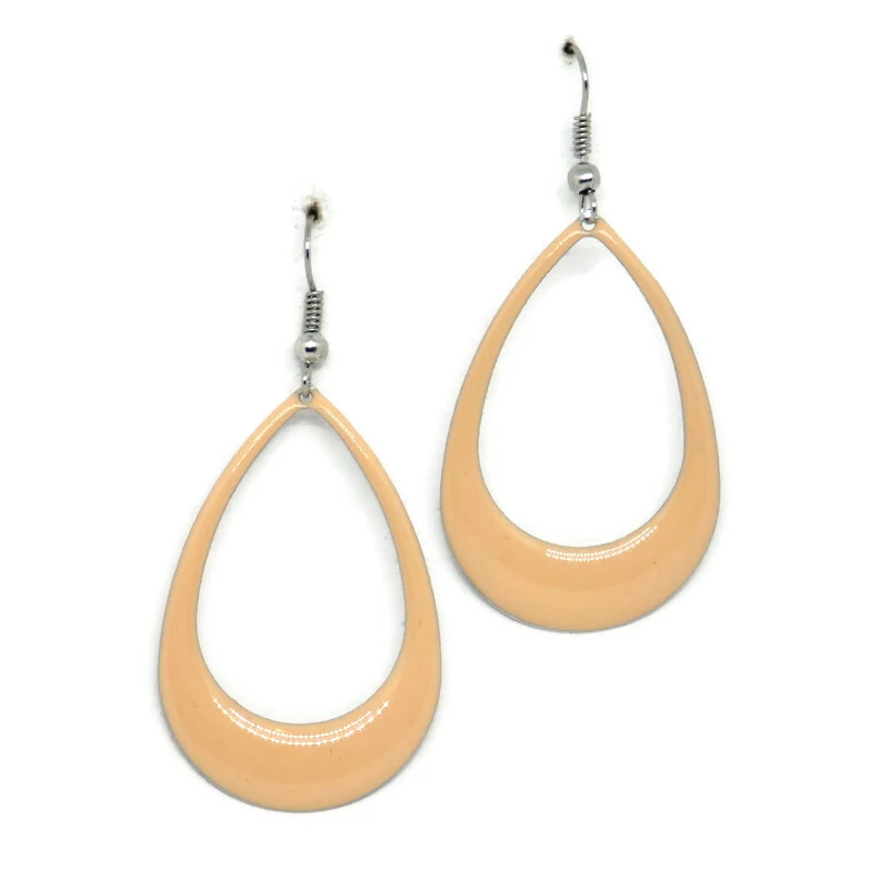 Fém fülbevaló - púder