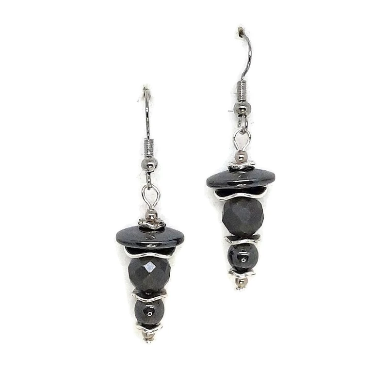 Hematit ásvány fülbevaló