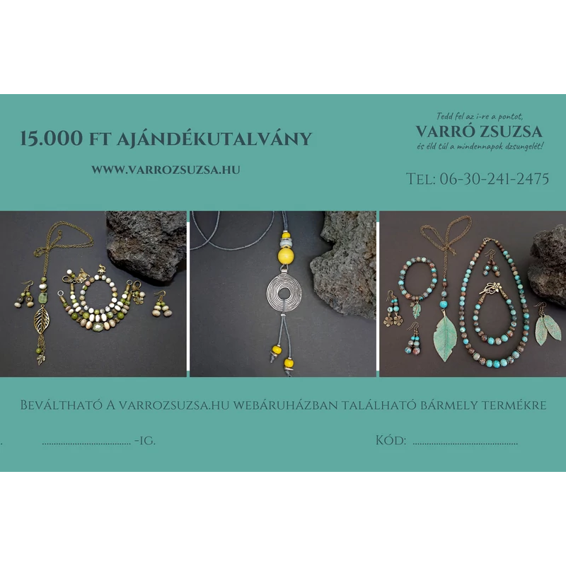 15.000.- Ft-os ajándékutalvány