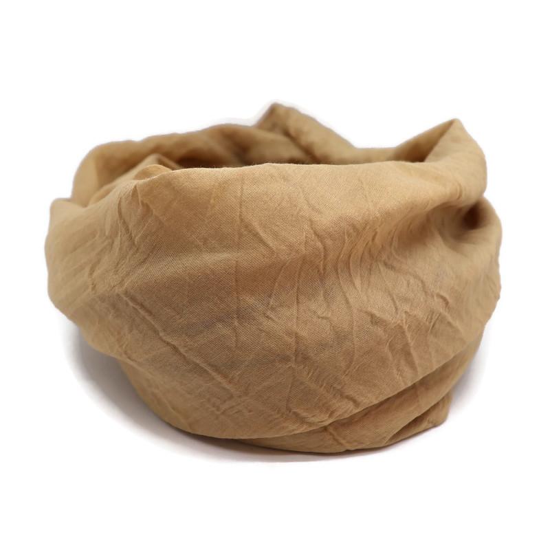 Olasz, egyszínű, camel sálkendő